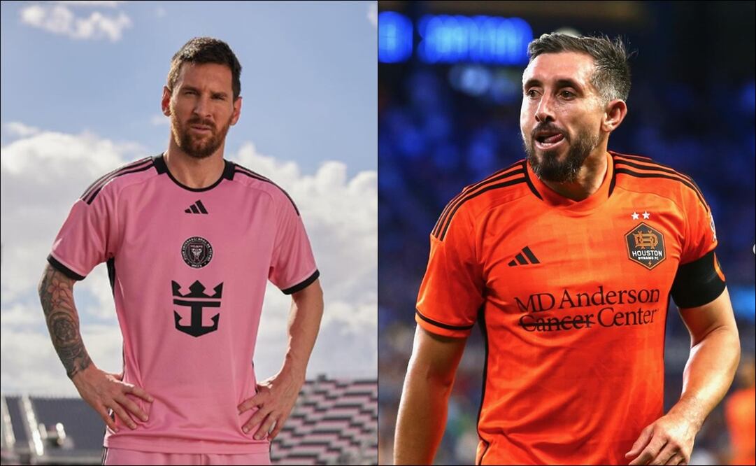 Lionel Messi y Héctor Herrera. FOTOS: Especiales