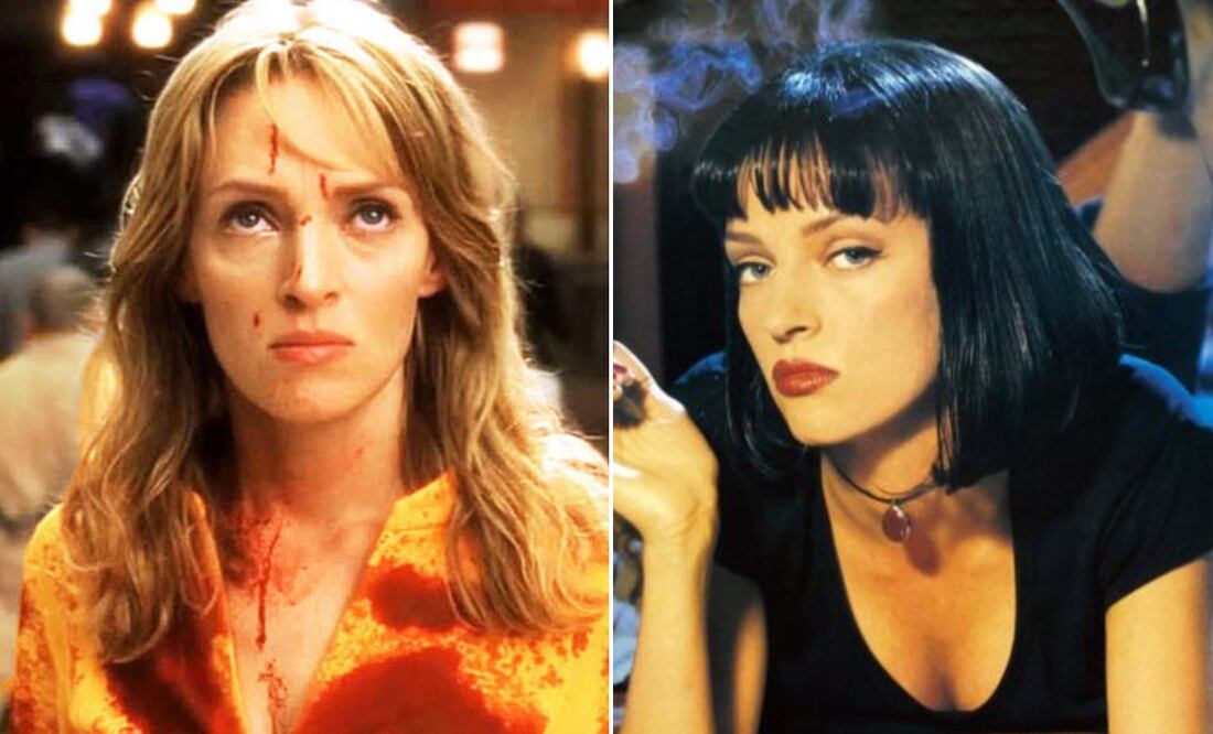 Fotos: Uma Thurman en "Kill Bill" / Miramax y en "Pulp Fiction"/ A Band Apart y Jersey Films