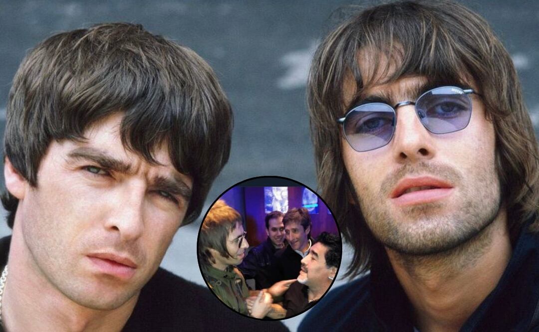 Oasis logro conocer a Maradona en una escena surrealista. Fuente: Instagram @oasis
