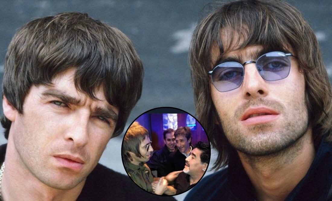 Oasis logro conocer a Maradona en una escena surrealista. Fuente: Instagram @oasis