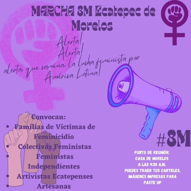 8M: Así serán las marchas por el Día Internacional de la Mujer 2022