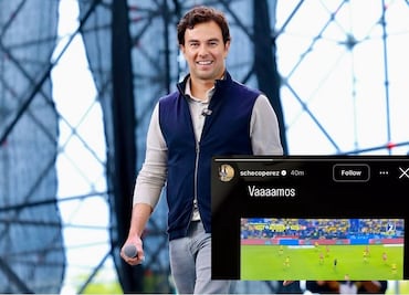 Sergio 'Checo' Pérez vio la final América vs Toluca... en Azteca 7