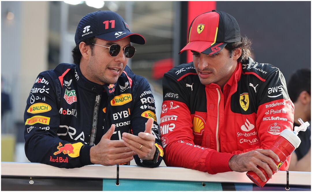 Checo Pérez y Carlos Sainz en el GP de Abu Dhabi / FOTO: EFE