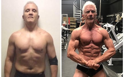 A sus 57 años este hombre cambió sus hábitos y ahora es fisicoculturista