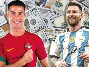 Cristiano Ronaldo supera a Messi y es el jugador que más dinero genera; ¿cuánto gana el Bicho?
