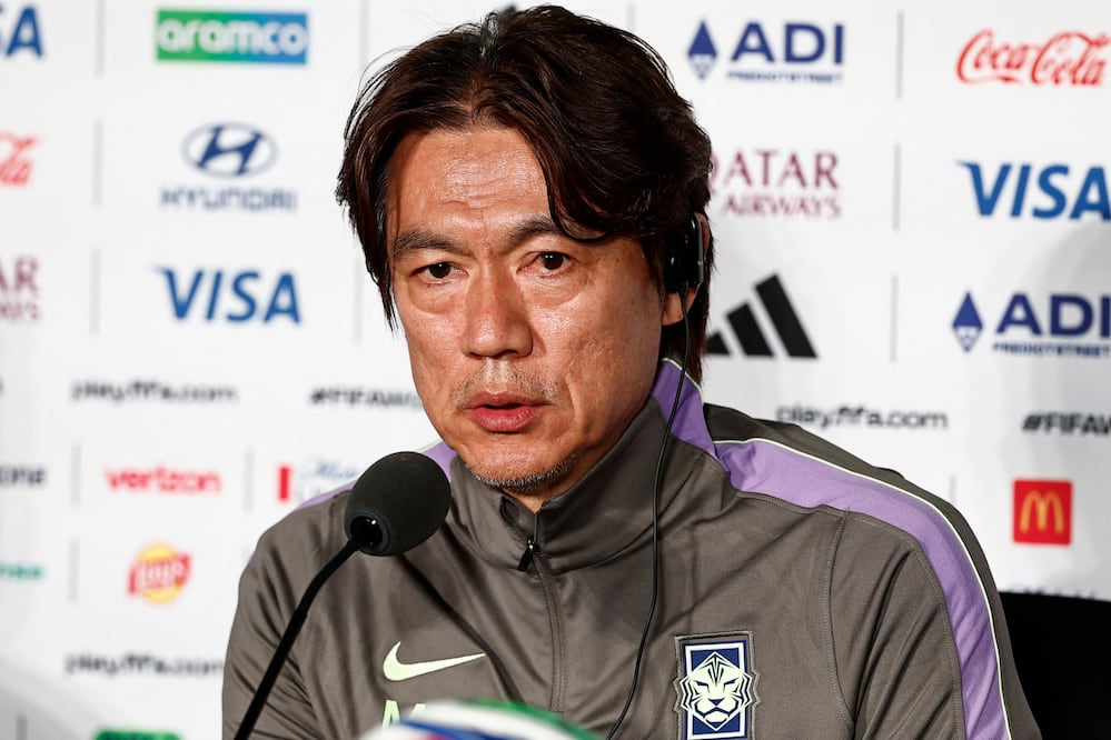 Hong Myung-bo, entrenador de la selección de Corea del Sur. Foto: AFP