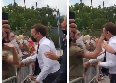 VIDEO: Hombre abofetea al presidente de Francia Emmanuel Macron