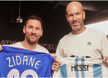 VIDEO: Messi y Zidane se elogian en un cara a cara ¡Encuentro de genios!