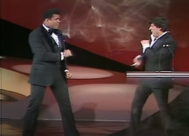 Así fue la "pelea" de Sylvester Stallone contra Muhammad Ali