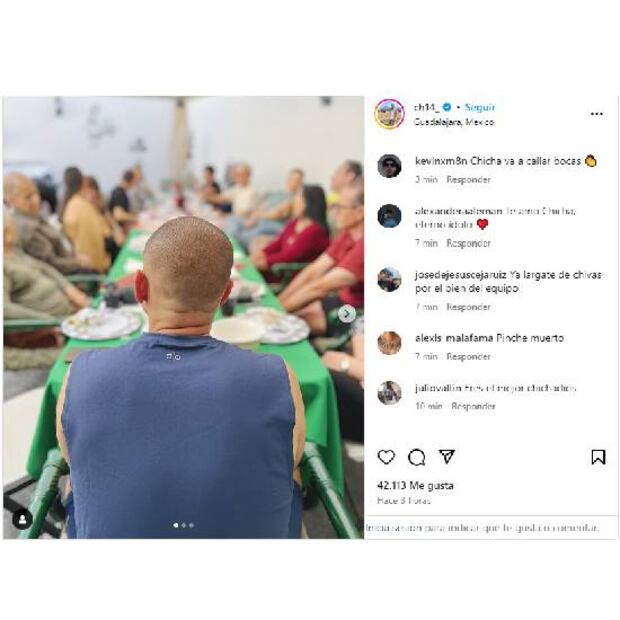 La afición de Chivas le dijo de todo a Chicharito Hernández en una publicación que hizo en Instagram. Foto: Especial