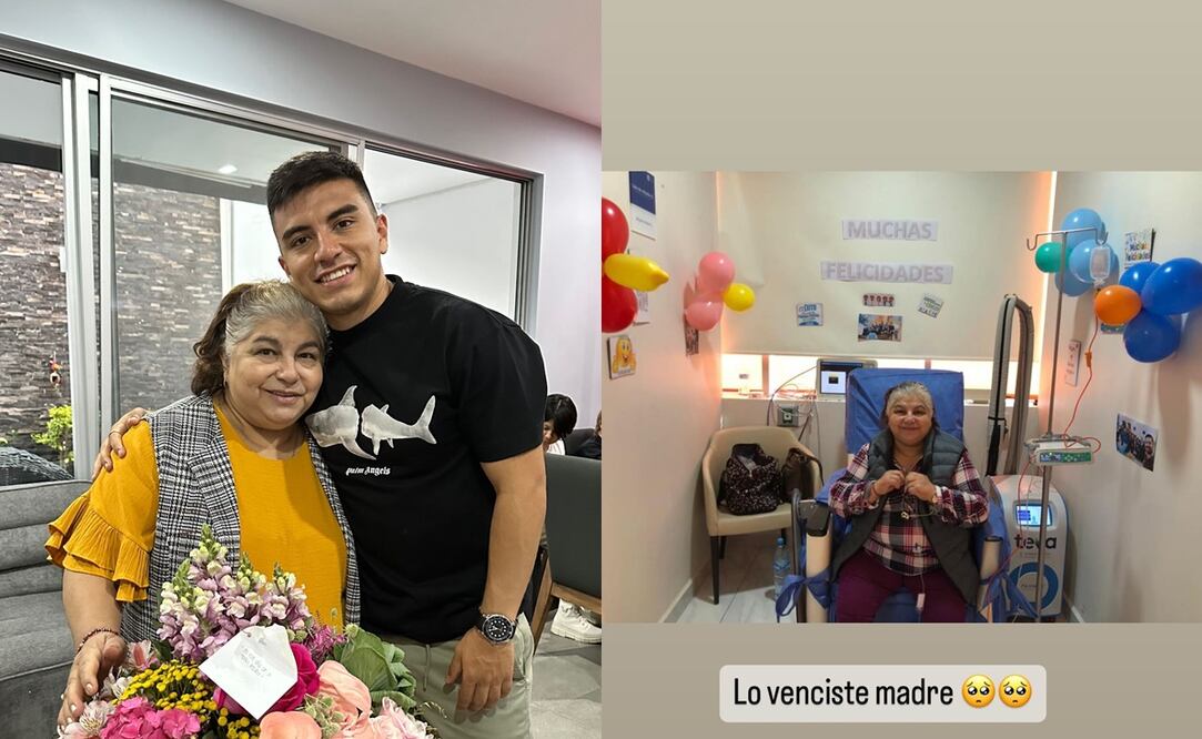 Fernando Beltrán con su madre, quien venció al cáncer / FOTO: Instagram @fernandobeltran8