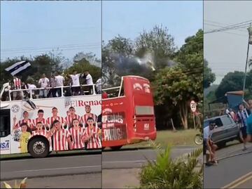 ¡Casi termina en TRAGEDIA! Equipo campeón paraguayo se lleva tremendo susto durante sus festejos