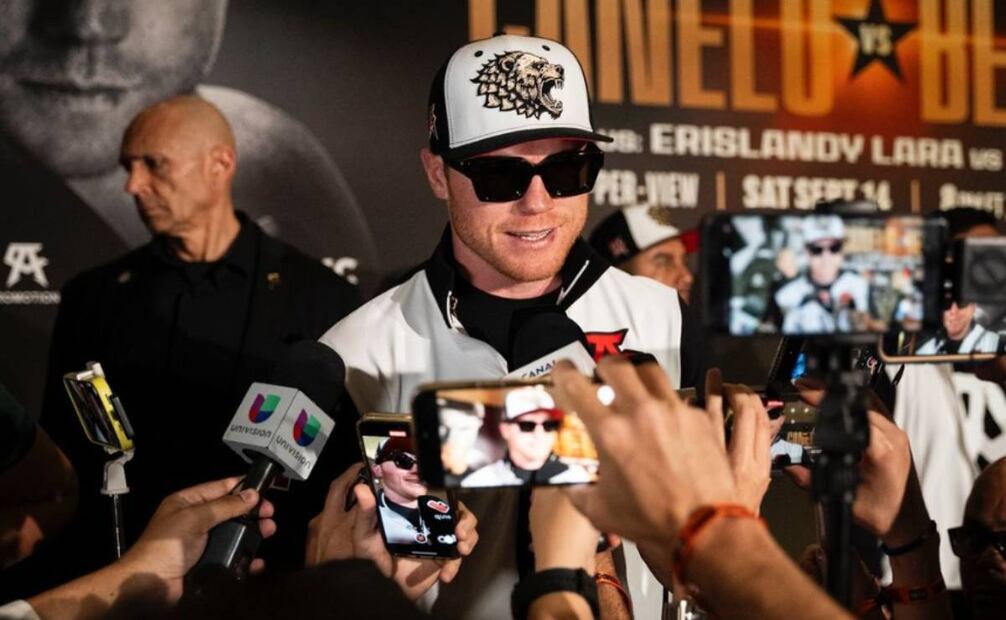 Edy Reynoso aseguró que Saúl esta emocionado con la pelea. Foto: canelo.