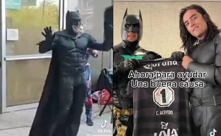 Carlos Acevedo se disfrazó de Batman para visitar a niños enfermos de cáncer en Torreón