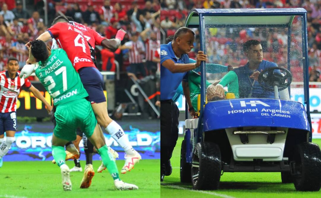 El Tala Rangel salió lesionado tras un choque con el Pollo Briseño. Foto: Imago7