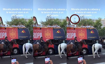 Álvaro Morata perdió la cabeza y agredió a un aficionado durante el festejo de España