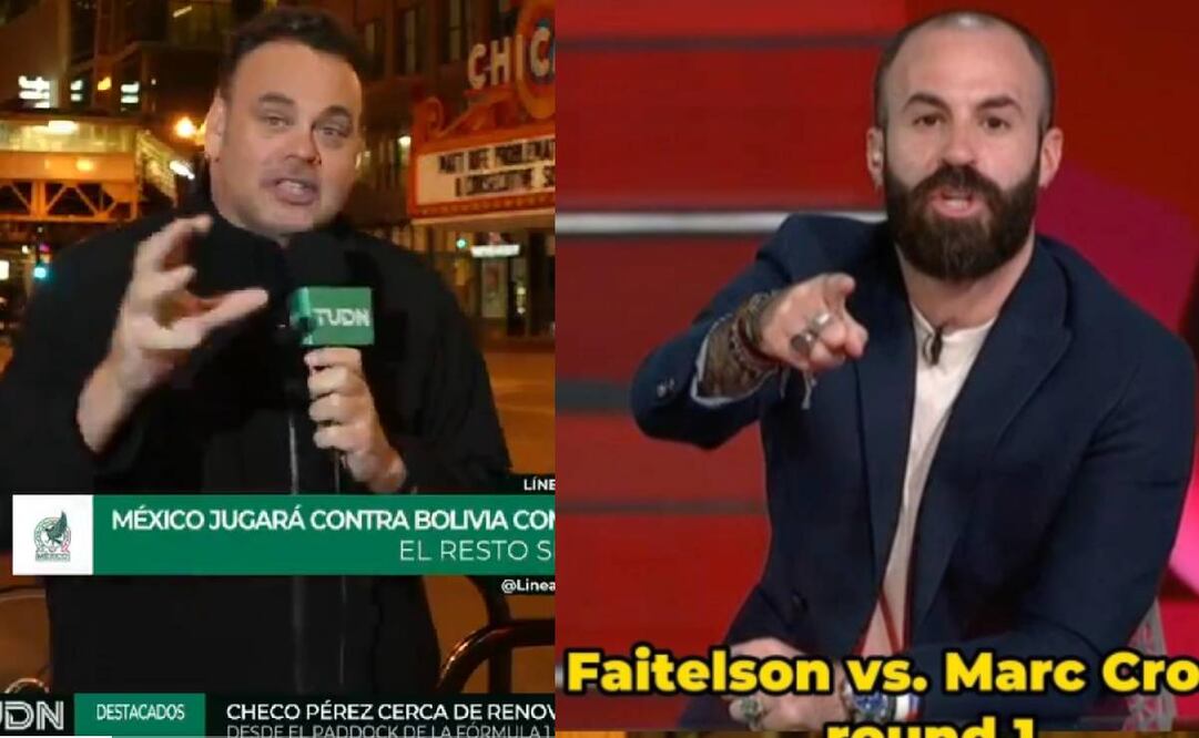 David Faitelson y Marc Crosas se dijeron de todo en una nueva pelea que protagonizaron en 'Línea de 4'. Foto: Especial