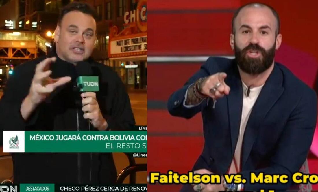 David Faitelson y Marc Crosas se dijeron de todo en una nueva pelea que protagonizaron en 'Línea de 4'. Foto: Especial
