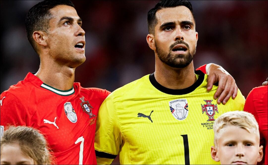 Diogo Costa junto a Cristiano Ronaldo en la Selección de Portugal / Foto: Captura de pantalla (Instagram: @diogomcosta99)