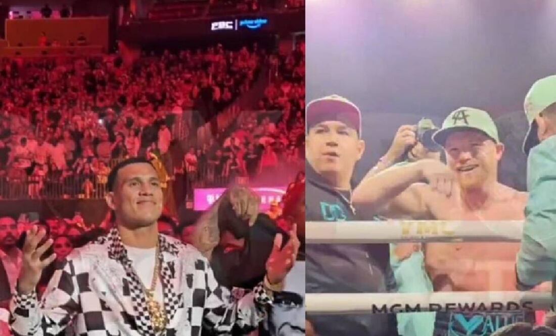 Tras derrotar a Munguía, Canelo Álvarez retó a subirse al ring a David Benavidez. Foto: Especial