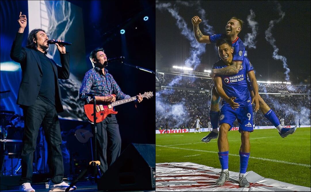 Los Temerarios brindaron su apoyo a Cruz Azul. FOTOS: @lostemerarios / Imago7