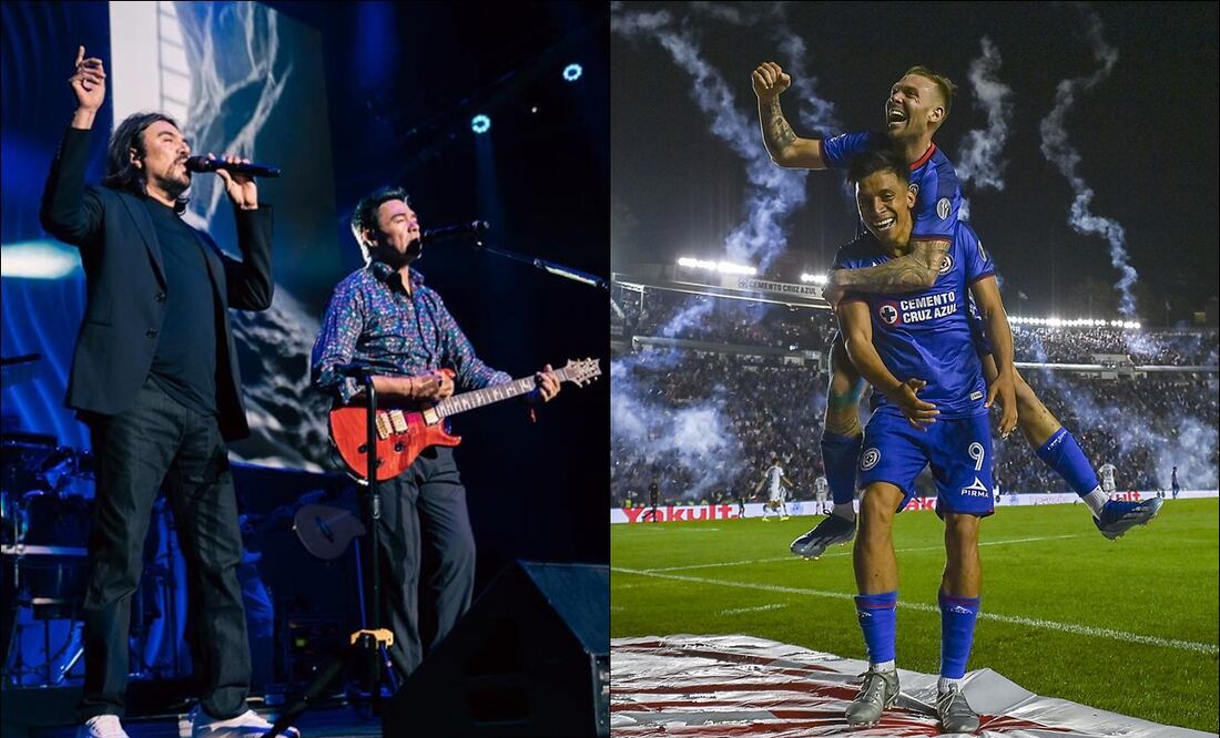 Los Temerarios brindaron su apoyo a Cruz Azul. FOTOS: @lostemerarios / Imago7