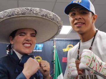 Camila Fernández volvió a cantar antes de la pelea de Jaime Munguía ¿Se le olvidó la letra?