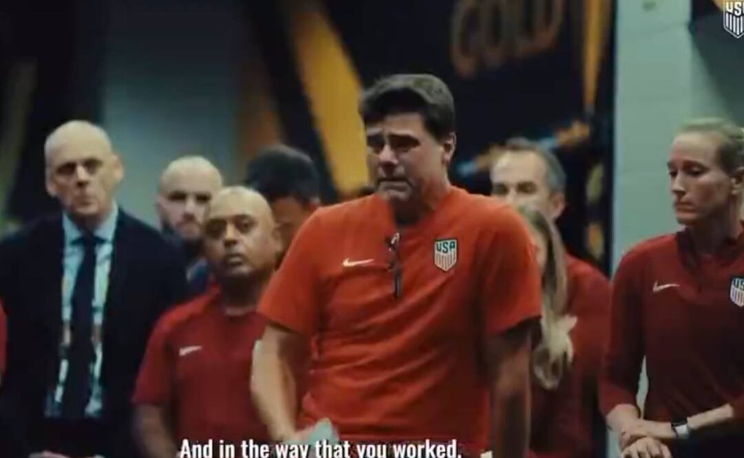 Mauricio Pochettino lloró después de que Estados Unidos perdió la Final de Copa Oro contra México. Foto: Especial