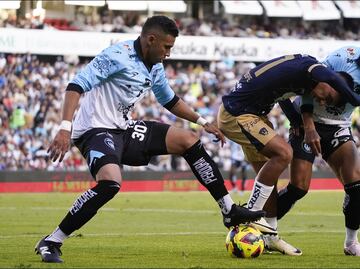 Con doblete de Pablo Barrera, Gallos Blancos le dio la vuelta a los Pumas en La Corregidora
