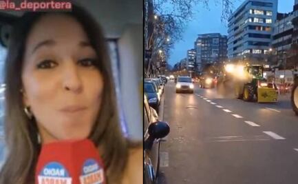 ¡Mi primera chamba! Mujer presume su debut como reportera y sufre accidente en un tractor