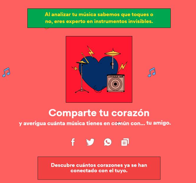 Spotify te invita a descubrir cuánta música hay en común entre tú y tu crush