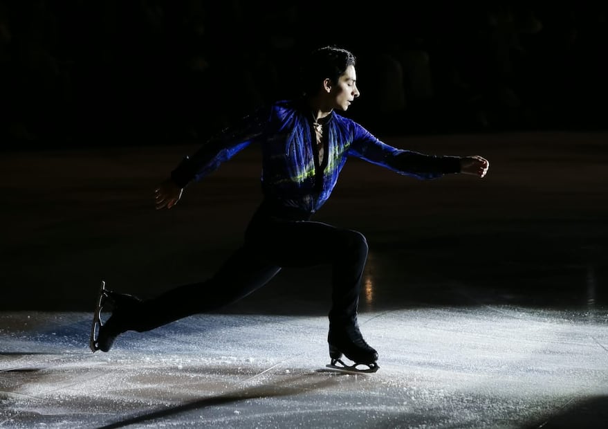 Donovan Carrillo durante la gala de patinaje sobre hielo "Passio" en la pista de hielo Santa Fe - Foto: Carlos Mejía | EL UNIVERSAL