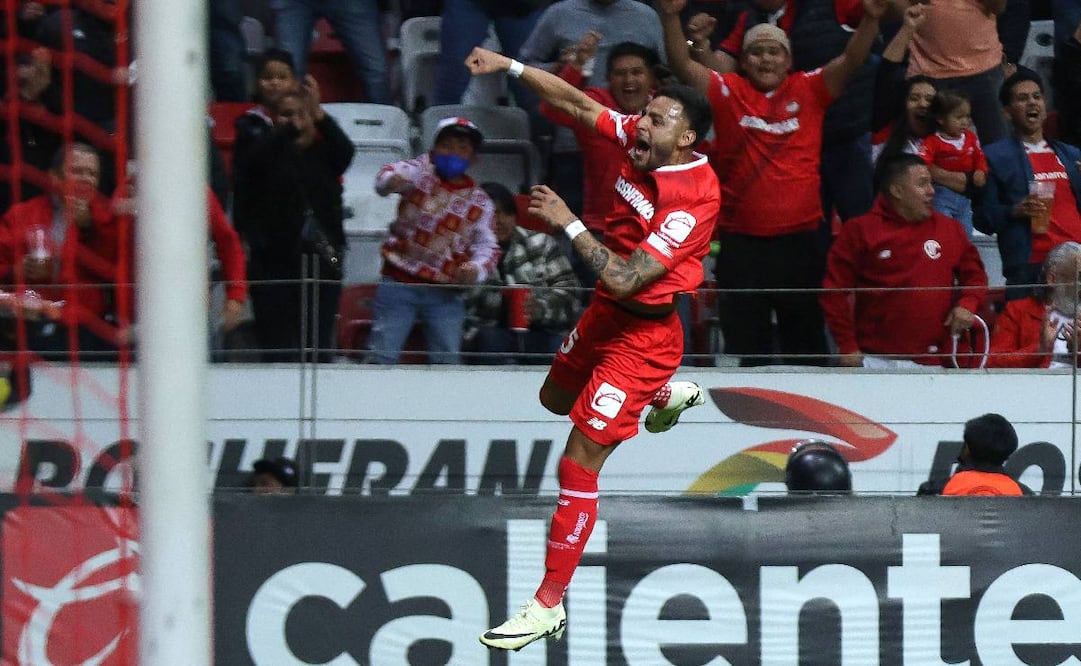 Alexis Vega puso el cuarto gol para el Toluca ante el León. Foto: Imago7