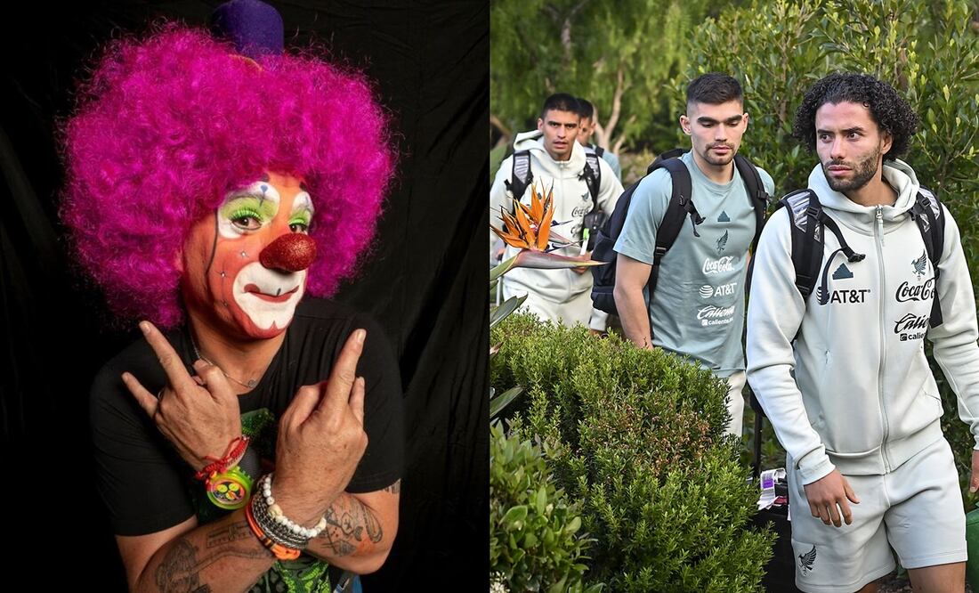 Platanito ofreció un show privado a la Selección Mexicana - Fotos: @platanitoshow en Instagram e Imago7