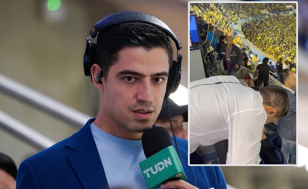 Andrés Vaca se marea en el América vs Cruz Azul Foto: Especial