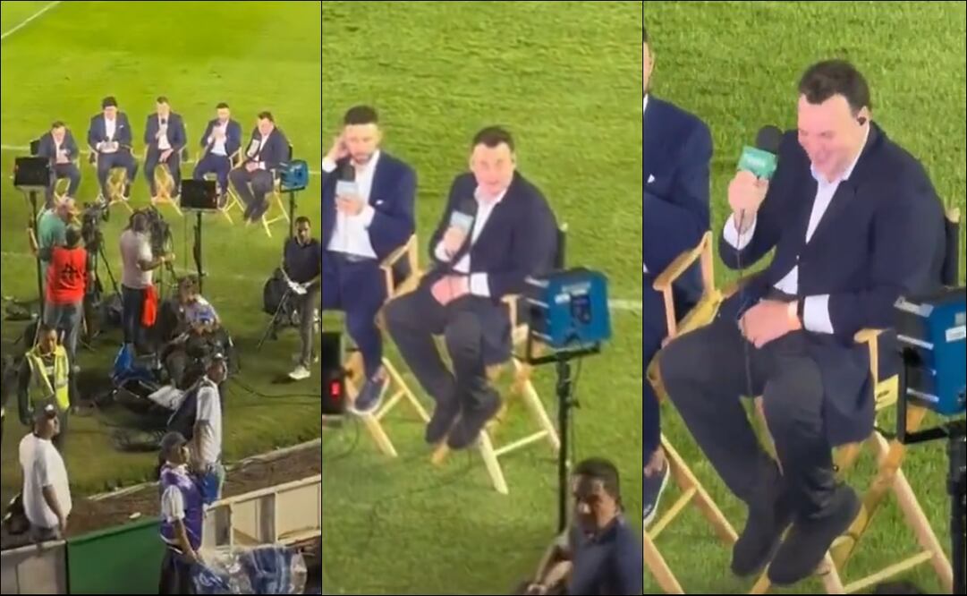 David Faitelson respondió con una sonrisa ante los insultos de los aficionados. FOTO: Capturas