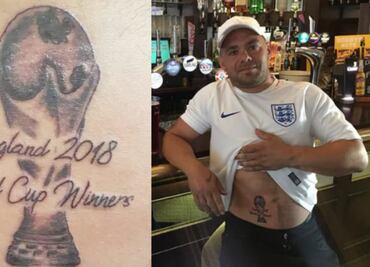 Ingleses se tatúan “Campeones del Mundo” antes de tiempo