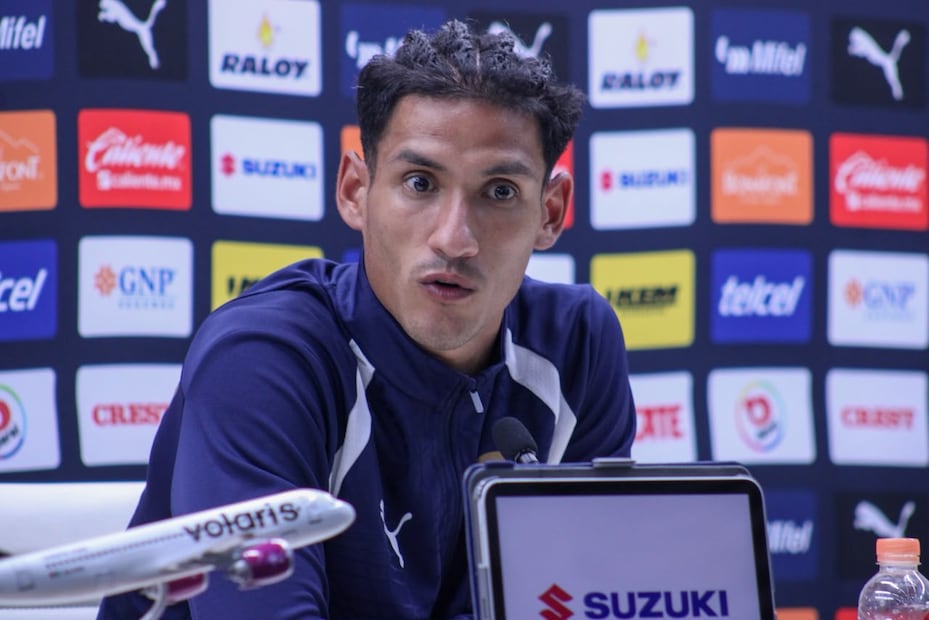 Uriel Antuna en conferencia de prensa con Pumas, previo a la Jornada 10 del Apertura 2026 - Foto: Maritza Villagómez | EL GRÁFICO