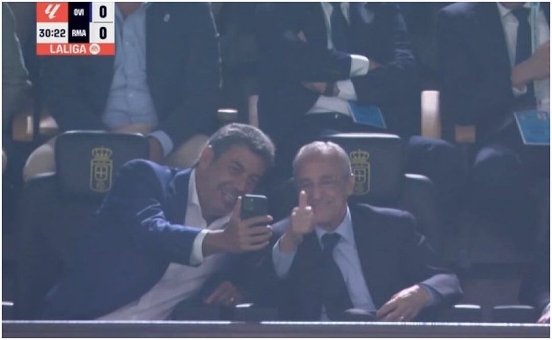 Arturo Elías Ayub y su selfie con Florentino Pérez / Foto: Especial