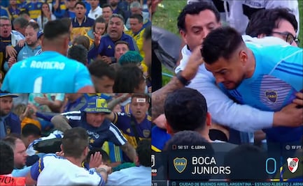 'Chiquito' Romero casi llega a los golpes con aficionados de Boca Juniors tras revés vs River Plate