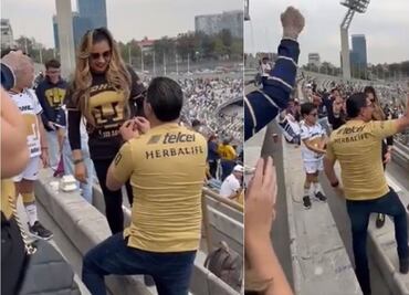 VIDEO: Aficionados de Pumas se comprometen en el Olímpico Universitario