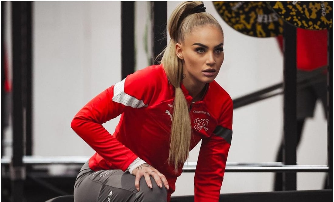 Alisha Lehmann entrenando / FOTO: Instagram @alishalehmann7