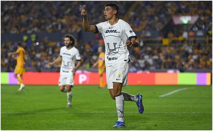 Pumas rescata empate frente a Tigres gracias a doblete de Memo Martínez
