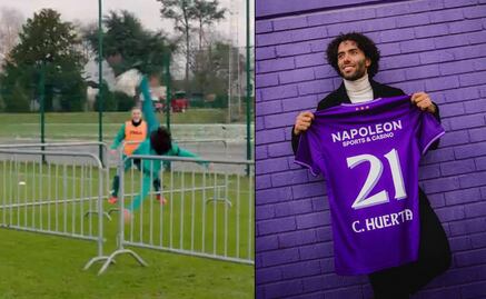 Chino Huerta deslumbró con remate de tijera en su primer entrenamiento con el Anderlecht