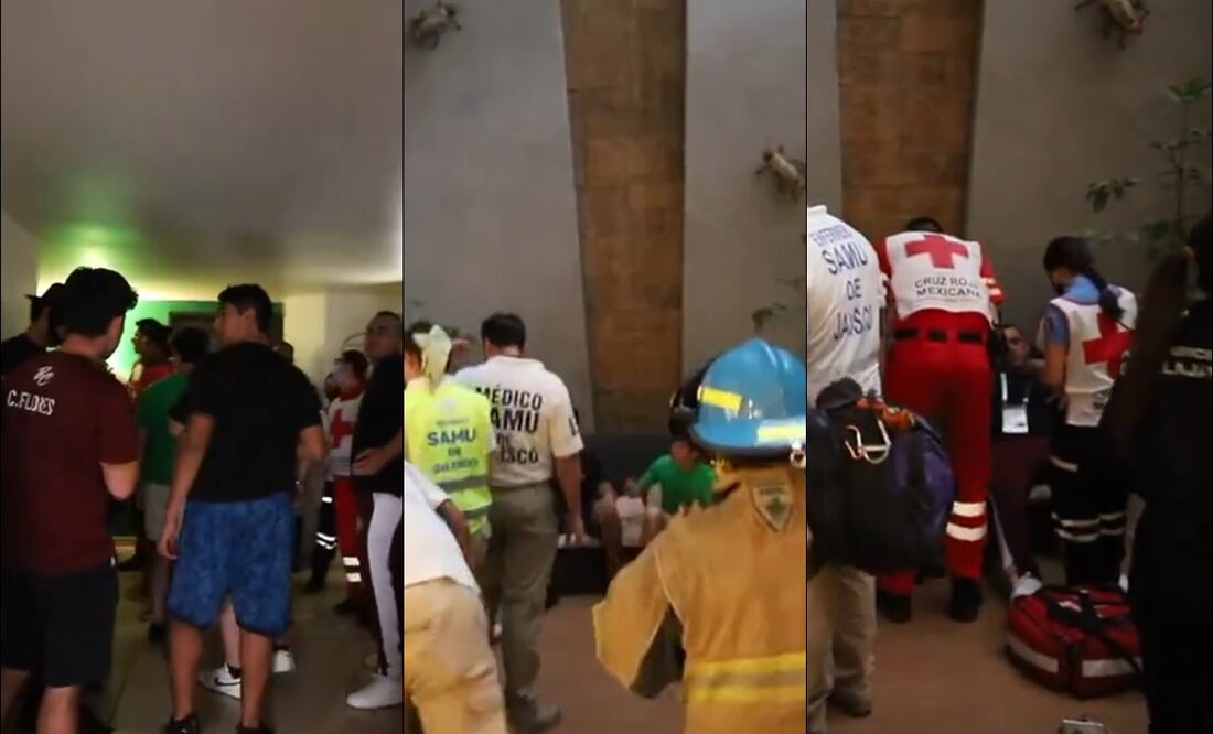 Los atletas de tiro con arco fueron atendidos por las unidades de emergencia. FOTO: Capturas