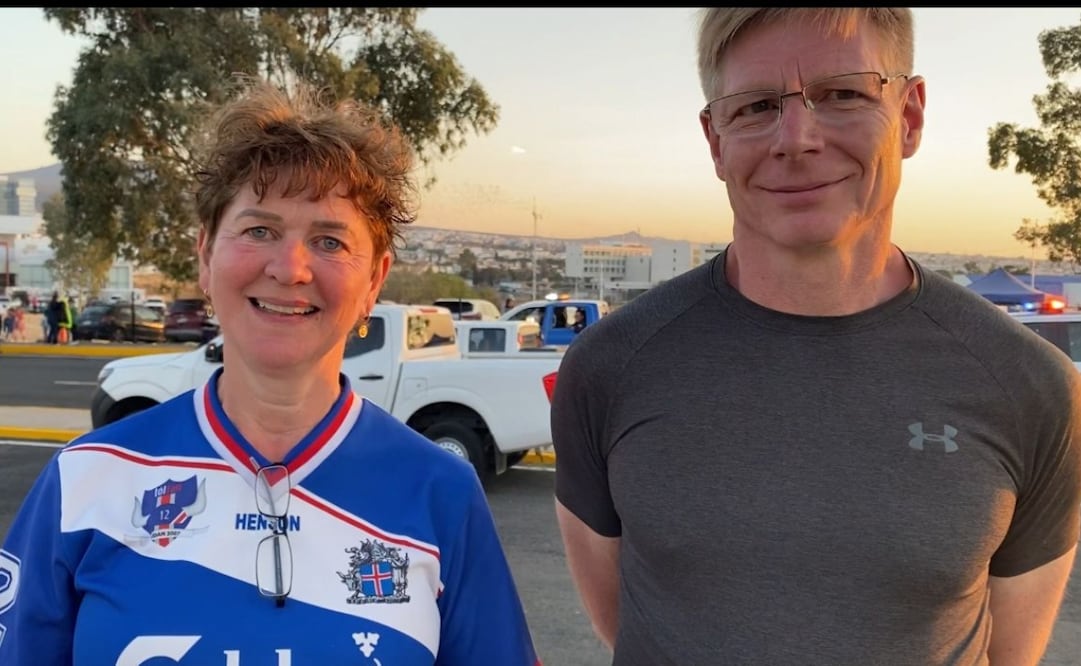 Los padres de Anton Einarsson estuvieron en el México vs Islandia / Foto: Nicolás Schiller - EL UNIVERSAL