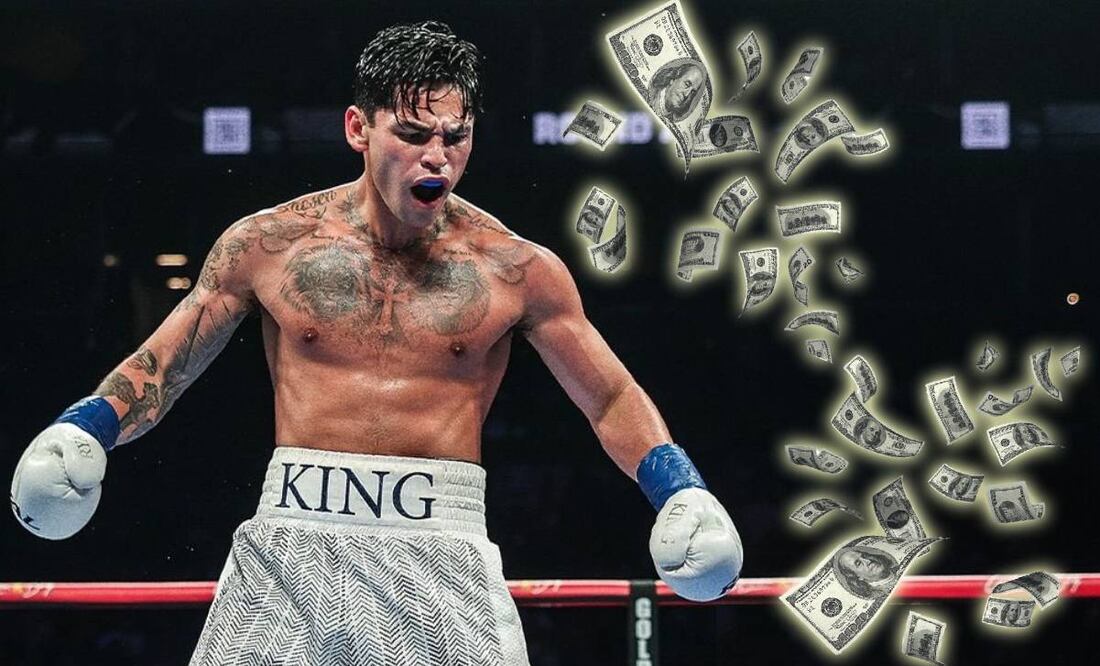 Ryan García apostó a su victoria sobre Devin Haney y se embolsó 12 millones de dólares. Foto: Especial