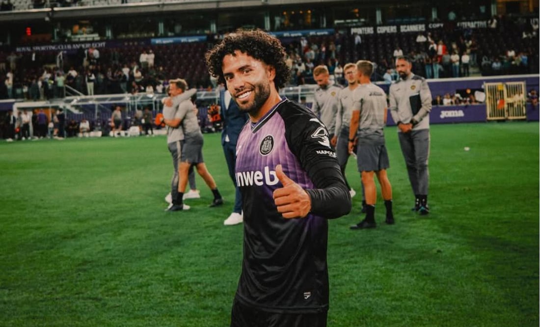 El Chino Huerta anotó en la victoria del Anderlecht  en la Copa de Bélgica. Foto: cesarh_33