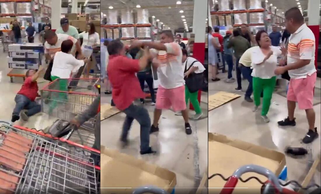 Dos hombres casi llegan a los golpes por un ventilador del Costco. Foto: Especial