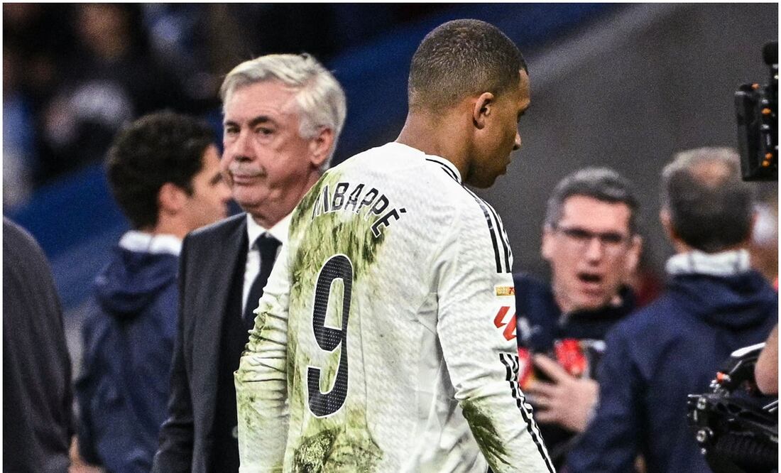 Carlo Ancelotti y Kylian Mbappé Foto: AP